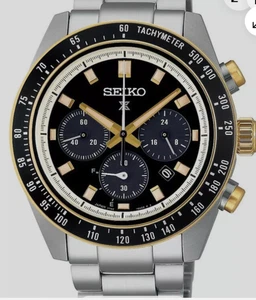 Orologio Seiko SSC941 Prospex bicolore speedtimer cronografo solare 100 m scatola ed etichette - Foto 1 di 8