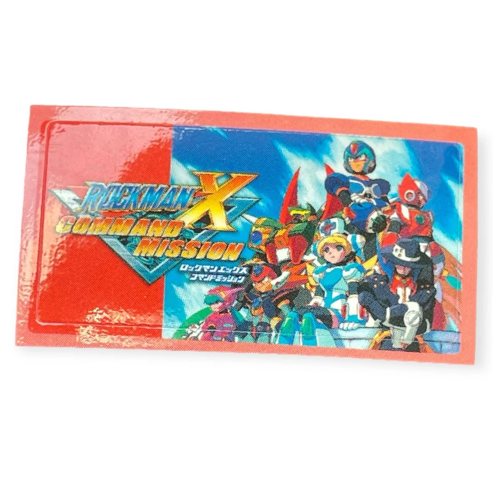 Sony PlayStation 2 PS2 Rockman Mega Man X Command Mission Memory Card Sticker - Image 1 of 1
