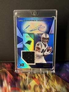 2020 Panini XR - Autographed Swatches Curtis Samuel #AS-CS Blue /15 (AU, MEM) - Picture 1 of 2