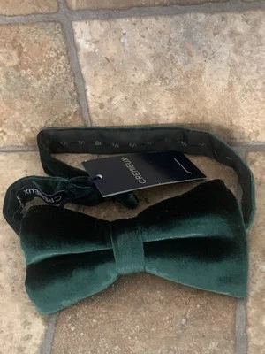 Cremieux Velvet Bow Tie Tuxedo Formal Prom Green Men New NWT - Image 1 of 4