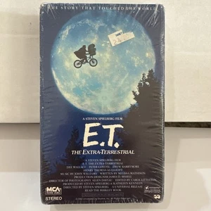 ET Beta Not VHS Rare Brand New Factory Sealed W/MCA Watermarks Betamax E.T. - Imagen 1 de 9