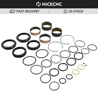 Front Fork Slider Bushings Oil Dust Seals Kit For Yamaha YZ 250 YZ250 2015-2021 - Image 1 of 4