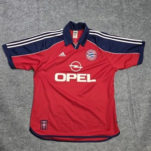 Vintage FC Bayern München Trikot Herren Large Rot Fußball Football Adidas Opel 90s - Bild 1 von 15