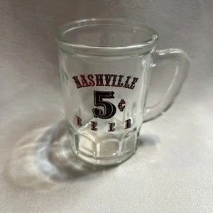 Bicchiere da birra Nashville 5 centesimi con manico bicchiere souvenir shot - Foto 1 di 10