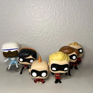 Funko Pop! Lotto Disney Pixar Incredibili (6) MR MRS VIOLET DASH JACK-JACK FROZONE - Foto 1 di 19