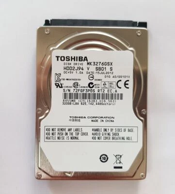 Toshiba MK3276GSX 320 GB SATA 2.5" Internal Hard Drive For Laptop PS3 Notebook - Image 1 of 2
