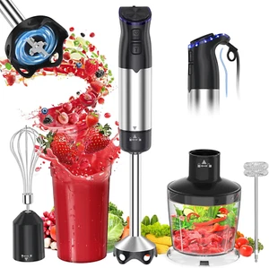 Electric Immersion Blender Handheld 1200W, 5-In-1 Hand Blender Mixer for Kitchen - Picture 1 of 7