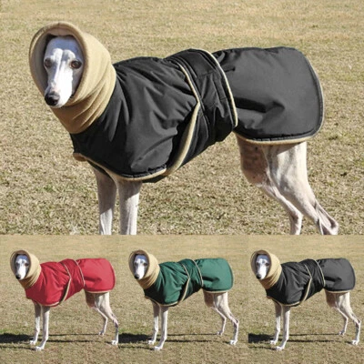Warm Fleece Pet Dog Winter Coat Clothes Waterproof Jacket Vest Greyhound 3XL-5XL - Image 1 of 4