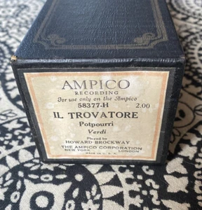 Ampico Player Piano Roll IL TRAVATORE Popurrí Verdi Pb. Howard Brockway - Imagen 1 de 2