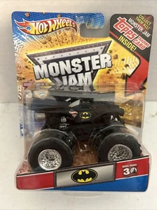 HOT WHEELS MONSTER JAM BATMAN TRUCK 30th ANNIVERSARY TOPPS NIP 2012 - Picture 1 of 3