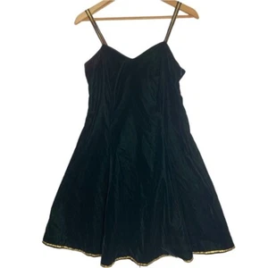 VTG Smart Set Velour Witchy Mini Dress Tagged Sz 3 Whimsygoth Fairygoth Grunge - Bild 1 von 16
