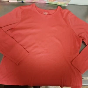 L.L. Camiseta Bean Mujer Manga Larga - XL Regular - Algodón Supima - Coral - Imagen 1 de 6