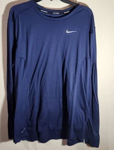MAGLIA NIKE RUNNING CREW MANICA LUNGA UOMO XXL DRI-FIT - Foto 1 di 12