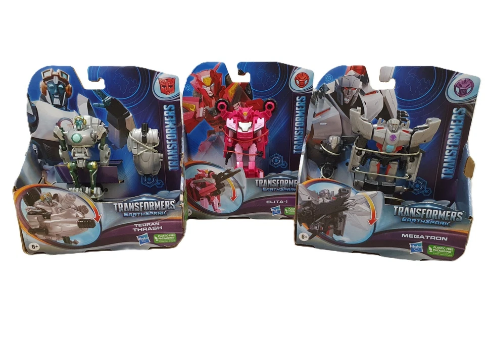 AUSWAHL Transformers EarthSpark Action Figur Megatron Elita Terran Thrash Hasbro - Bild 1 von 2