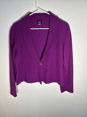 Cárdigan/blazer de lana Eileen Fisher para mujer talla 8 púrpura Foto 1 de 4