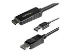 StarTech.com HD2DPMM2M  2m (6ft) HDMI to DisplayPort Cable 4K 30Hz, Active HDMI