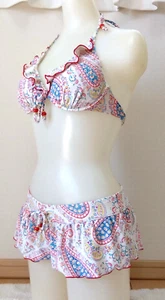San-ai Resort Japan Made Strappy Bikini Swimwear Women's Japanese Size 9M - Picture 1 of 17
