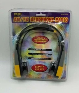 Street Beat Headphones w/ AM/PM Radio (Uses AA Bateries) New /Plastic Cover Bent - Picture 1 of 3