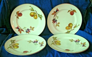 Royal Worcester Vierergruppe Salatteller Evesham Goldmuster  - Bild 1 von 4