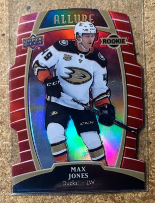 2019-20 Upper Deck Allure Red Rainbow Max Jones #72 RC Anaheim Ducks - Image 1 of 2