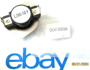 NEW DC47-00018A Samsung Dryer Heater Thermal Fuse Thermostat L260-50F - Picture 1 of 2