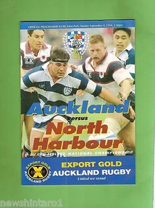 #SS. RUGBY UNION PROGRAM-  4TH SEPTEMEBR 1994, AUCKLAND VS NORTH HARBOUR - Bild 1 von 1