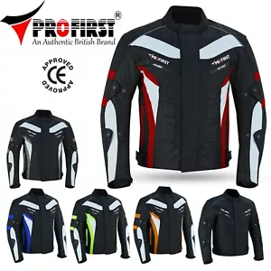 Mens Motorcycle Jacket Textile Bike Motorbike Waterproof Racing Biker Jackets - Picture 1 of 36