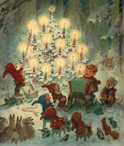 FRITZ BAUMGARTEN schönes Weihnachtsbuch Weihnachten Zwerge Wichtel - Bild 1 von 9