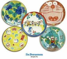Doraemon Kutani-Yaki 5 Ensemble Porcelaine Article Pottery Plat Petit Japon Rare