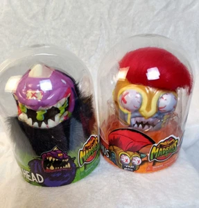 Madballs (2) Hair Balls - Horn Head & Grossius Maximus in Sealed Plastic Dome - Picture 1 of 9