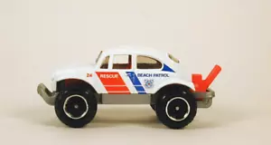 Matchbox Volkswagen Beetle 4x4 Beach Patrol White No Package - Picture 1 of 3
