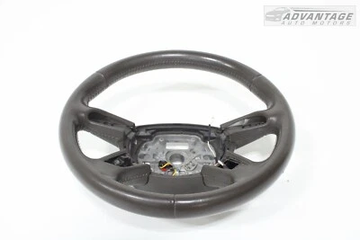 2011-2018 AUDI A8L QUATTRO РУЛЕВАЯ КОЛОНКА КОЛЕСО 4 СПИЦЫ КОЖА КОРИЧНЕВЫЙ OEM - Изображение 1 из 4