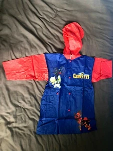 Age 4 Raincoat Gormiti Child PVC with Bag Blue Red Summer Kids New TV Character - Picture 1 of 12