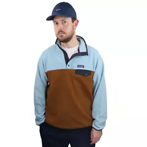 Patagonia Snap-T Synchilla Fleece Pullover Jacket Womens Sz XL Mens Large 2 Tone - Picture 1 of 7