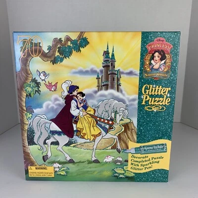 Nuevo Rompecabezas Sellado Princesa Disney Blancanieves 70 Piezas Brillo con Pluma Brillo Nuevo de Lote Antiguo Foto 1 de 4
