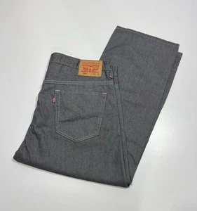Levi Strauss 569 Gray Denim Jeans Altered Jeans Check Photos For SIZE - Picture 1 of 13