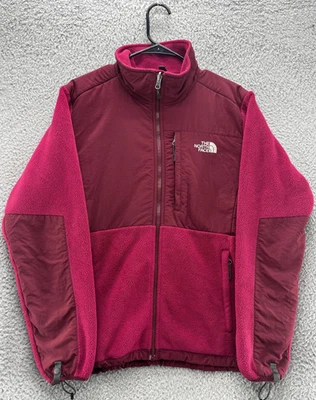Chaqueta polar The North Face para mujer L Polartec cremallera completa roja magenta cálida al aire libre Foto 1 de 4
