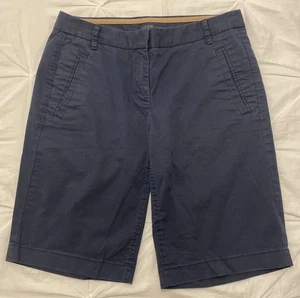 Pantalones Cortos para Caminar J.Crew J Crew Para Mujer Bermudas Elastizadas Azul Marino Talla 0 - Imagen 1 de 8