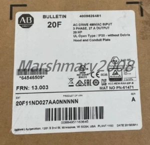New 20F11ND027AA0NNNNN Original AB PowerFlex 753 AC Packaged Drive Fast Ship - Picture 1 of 10