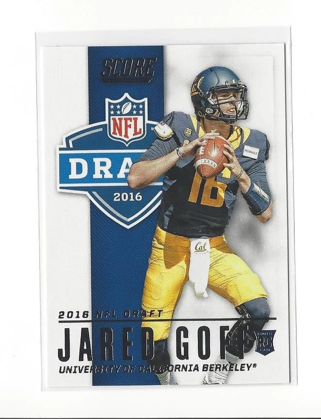2016 Score NFL Draft #2 Jared Goff RC Rookie Rams Lions - Image 1 of 1