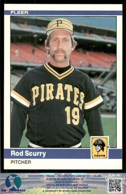 1984 Fleer #264 Rod Scurry Pittsburgh Pirates 84FB - Image 1 of 2