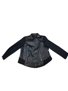 Torrid Kunstlederjacke schwarz durchgehender Reißverschluss Größe 3 - Bild 1 von 7