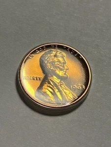 1963 Lincoln Memorial Cent/Red Gem Proof/In Cointainer #8574 - Picture 1 of 2