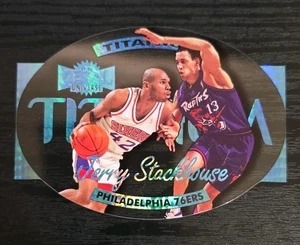 1997 Skybox Metal Universe Titanium #19 Jerry Stackhouse - Picture 1 of 3