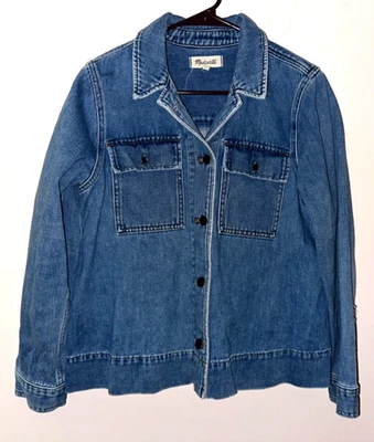 MADEWELL Northward укороченный военный джинсовой куртки sz M EUC - Изображение 1 из 4