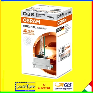LAMPADA OSRAM D3S ORIGINAL XENARC FARI ALLO XENO HBI XENON 66340 FARO 💎DIAMOND - Foto 1 di 1