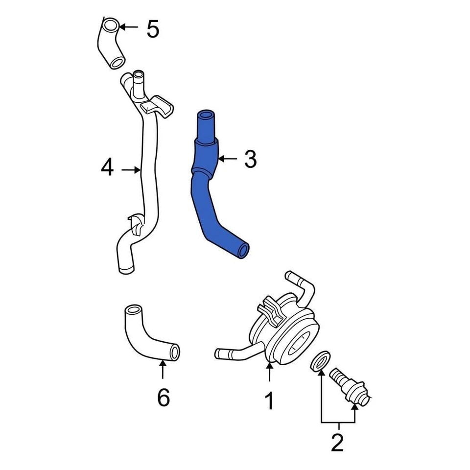 For Toyota Tundra 2007-2009 Toyota 1577750100 Engine Oil Cooler Line Foto 1 de 1