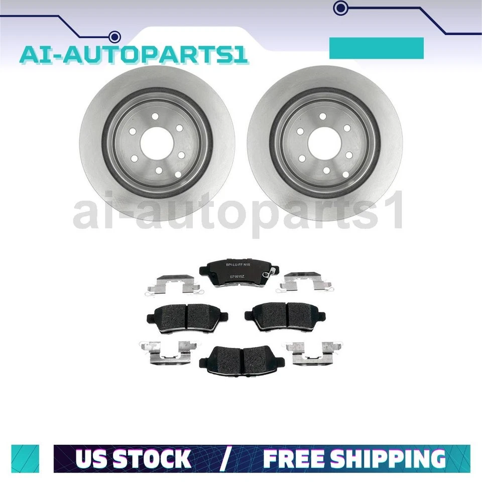 For 2005-2012 Nissan Pathfinder Rear Brake Rotors & Brake Pads Kit - Image 1 of 4