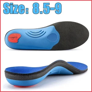 Solette ortopediche semi-rigide supporto arco plantare fascite tallone speroni UK 8,5-9 - Foto 1 di 9