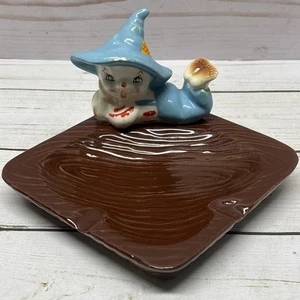 VTG Original Dee Bee Co Imports Hand Painted Japan Hillbilly Cat Clown Ashtray - Picture 1 of 16
